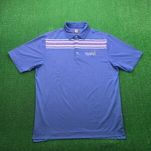Footjoy Polo Shirt Mens XL Blue Margaritaville Lake Resort Golf Performance